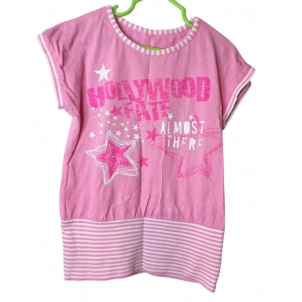 Girls Toddlers Size 2T-3T half Striped Short Sleeve Shirt Dress tunica